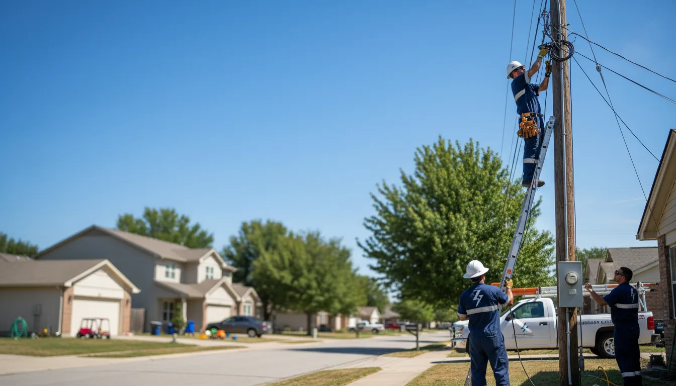 Residential electrician providing installation services in South Dayton, NY
